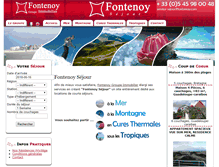 Tablet Screenshot of fontenoy-sejour.com